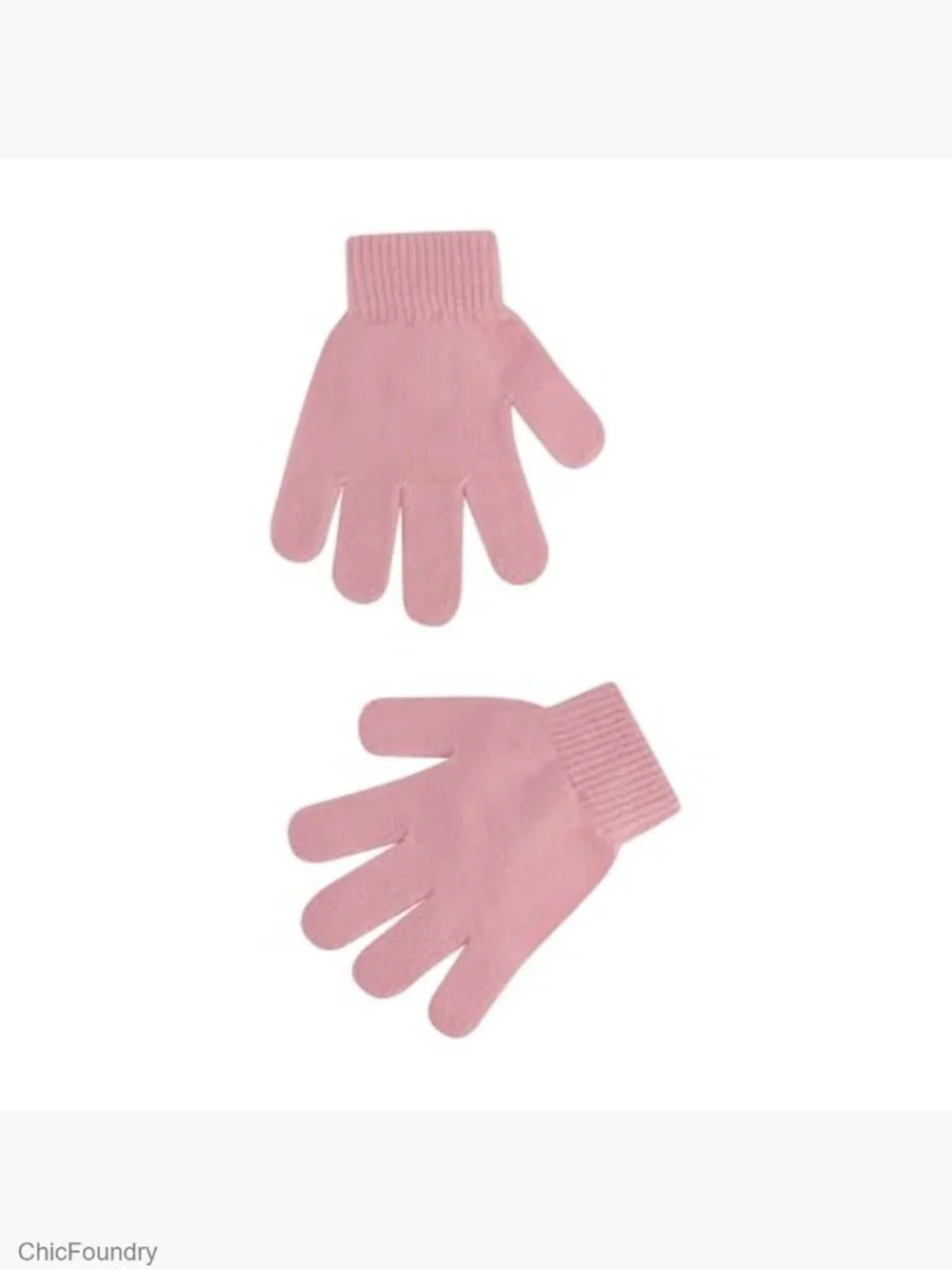 Girls Hello Kitty Beanie Hat & Gloves Winter Knit Cap Pom Pom Set